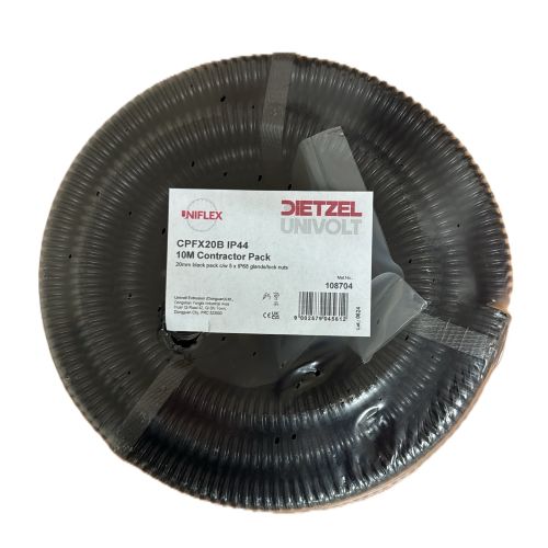 Conduit Contractor Pack 20mm PVC Conduit & Glands Black