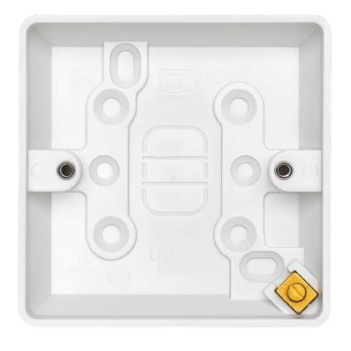 MK Logic Plus 16mm 1 Gang Surface Socket Box