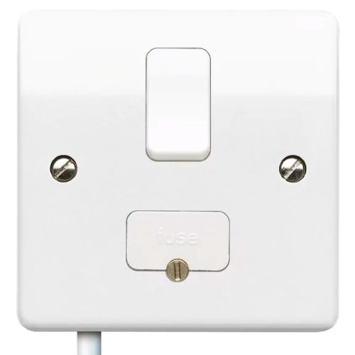 MK Logic Plus 13 Amp Switched Fused Spur with Flex Outlet