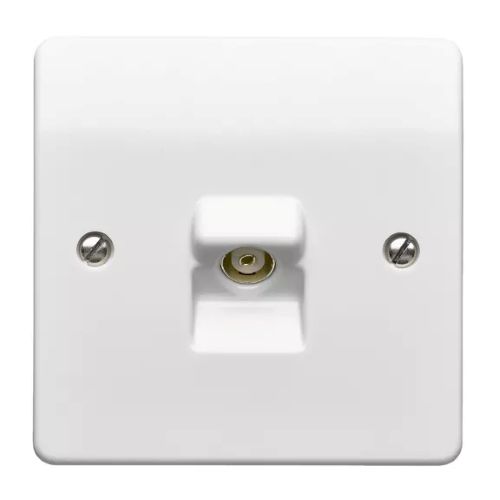 MK Logic Plus TV/FM and Satellite Co-Axial Outlet Socket