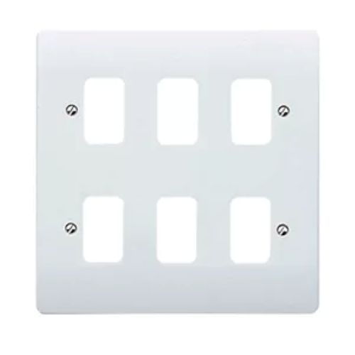 MK Logic Plus 6 Module Faceplate