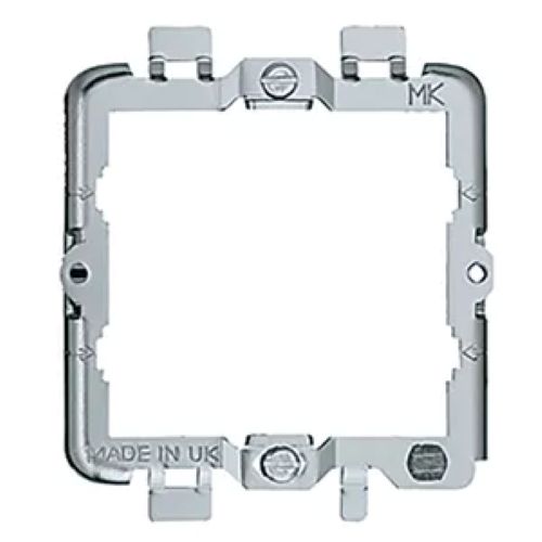 MK Double 2 Gang Module Metal Mounting Frame Yoke