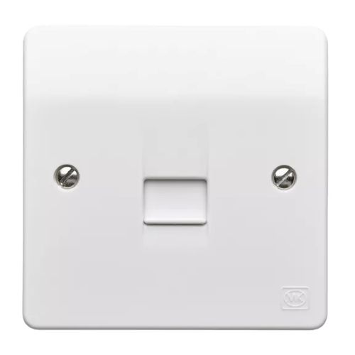MK Logic Plus Single 1 Gang Secondary Telephone Socket