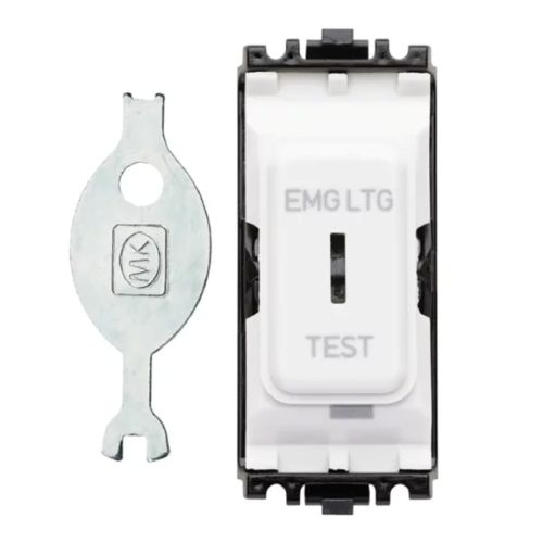 MK Grid Plus  20 Amp SP 2 Way Emergency Test Key Switch Module