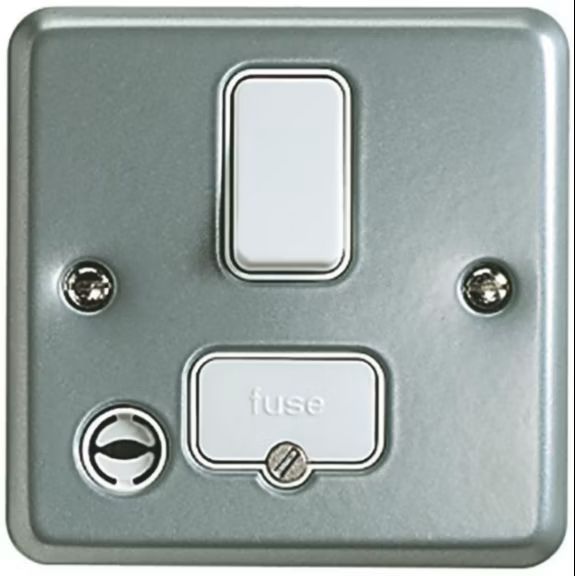 MK Metalclad  Connection Unit Spur Switched Fused Flex Outlet