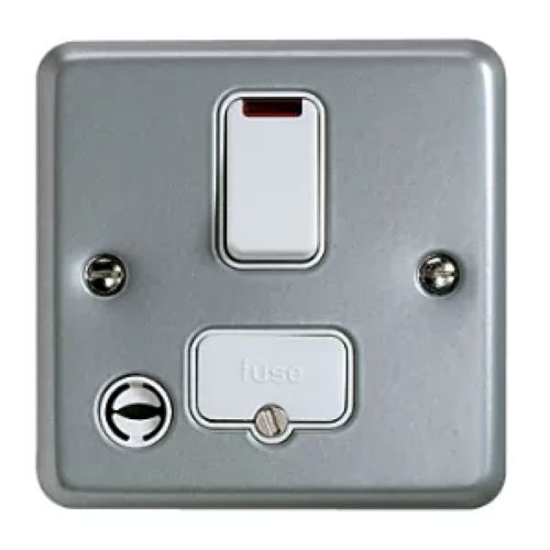 MK Metalclad Fused Switched Spur Connection Unit Neon & FO