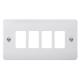 Click Grid Pro 4 Gang Mode Face Plate - view 1