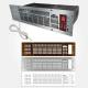 Eterna 2.4KW Plinth Heater with 3 Trim finishes - view 3
