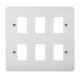 Click Grid Pro 6 Gang Mode Face Plate - view 1