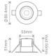 Kosnic ERTA II 6w LED fire rated Downlight CCT switchable - view 3