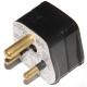 Black 2 Amp Round Pin Plug