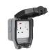 IP66 1 Gang Single 13 Amp Switched DP Weatherproof Socket 