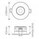 Kosnic Mauna III firerated downlight 4W/6W CCT switchable - view 5