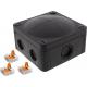 Wiska Combi 407/WW/3221/S Black Weatherproof Junction Box - view 1