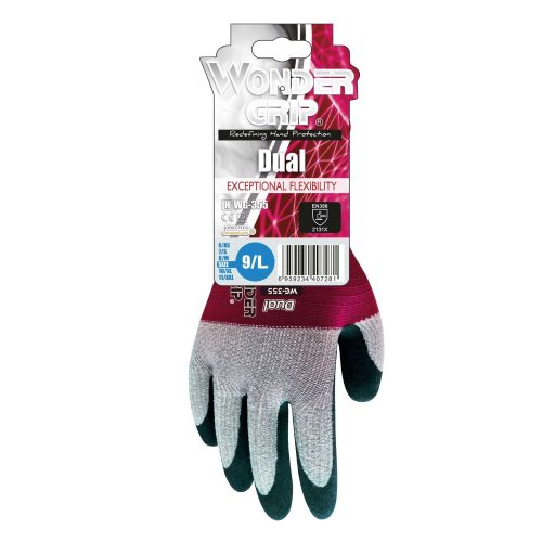 Wonder Grip�  Dual with innovative DuaLiner Glove Size 9 Large